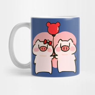 Loving Couple of Pigs Mug